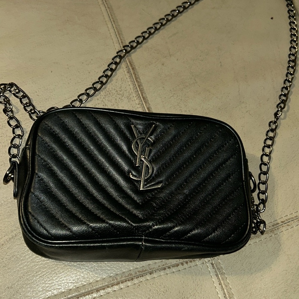 YSL Camera bag.  Black